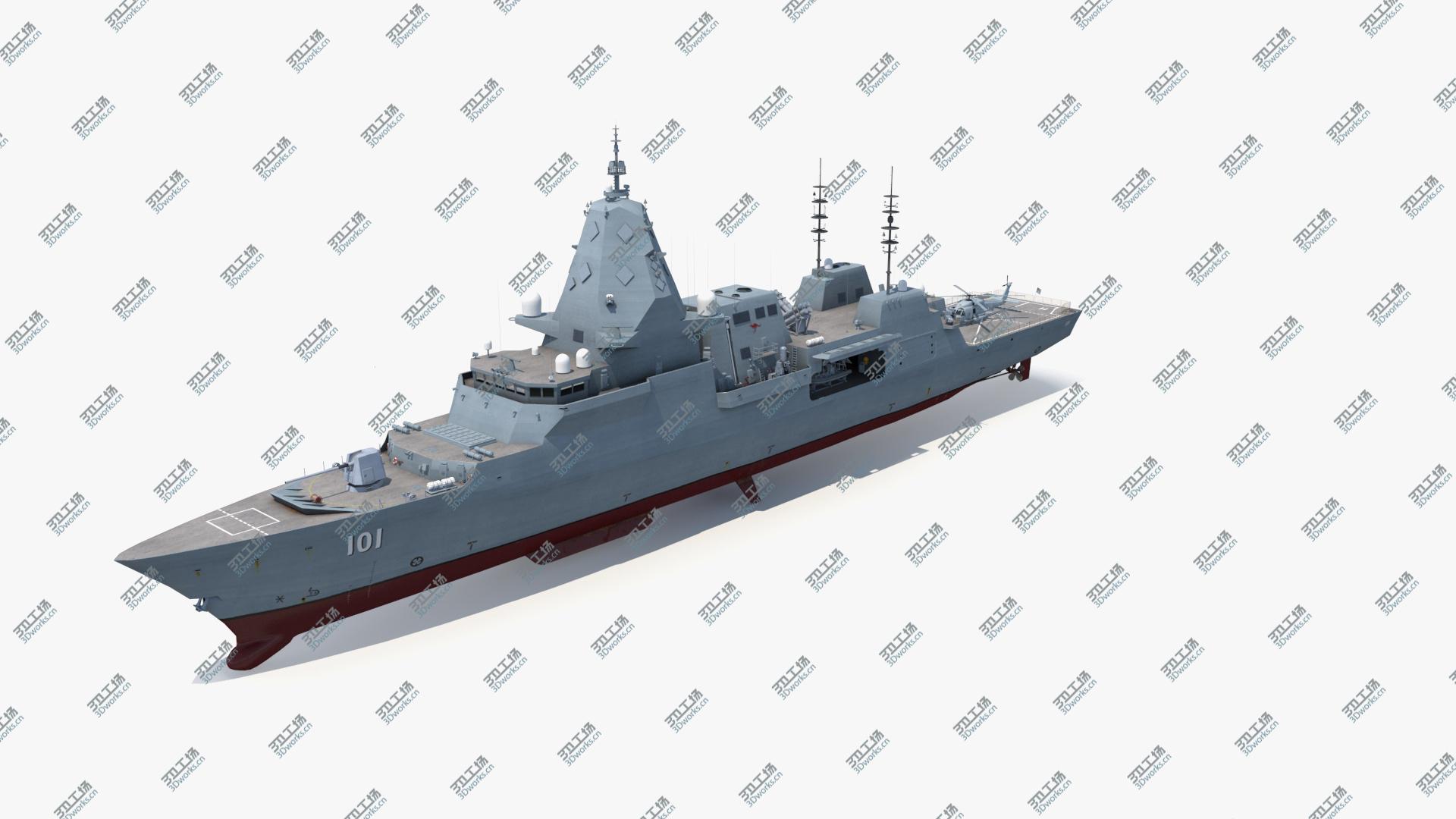 images/goods_img/20210114/3D Hunter Class Frigate with Seahawk Helicopter/4.jpg